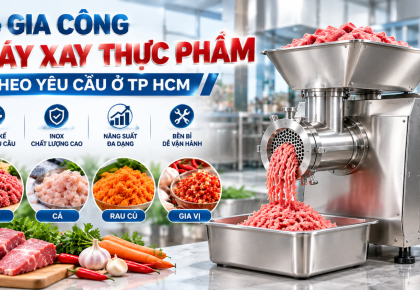 Gia Công Máy Xay Thực Phẩm Theo Yêu Cầu Ở TP HCM